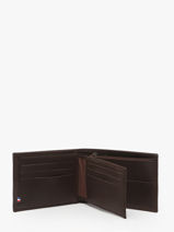 Leather Wallet Oil Etrier Brown oil EOIL438-vue-porte