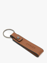 Porte-clefs Flandres Cuir Etrier Marron flandres EFLA7850-vue-porte