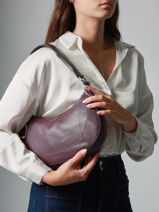 Medium Leather Altesse Shoulder Bag Etrier Violet altesse EALT017M-vue-porte