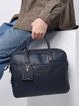 Porte-documents Foulonn Cuir Etrier Bleu foulonne EFOU8152-vue-porte