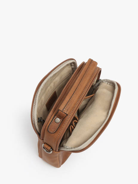 Sac Bandoulière Spider Cuir Etrier Marron spider ESPI732M vue secondaire 3